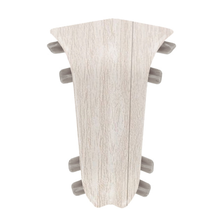 Внутренний угол для плинтуса К55 Комфорт Светлый ясень