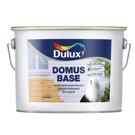 Краска-грунт Dulux Domus 10 л для деревянных фасадов