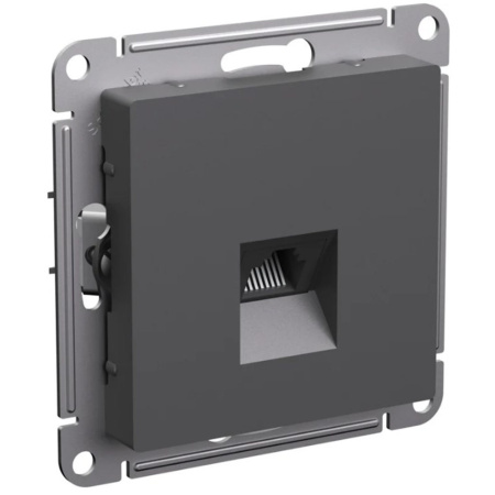 Картинка Розетка RJ45 в рамку Базальт Systeme Electric ATLASDESIGN