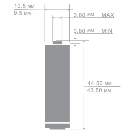Картинка Батарейка Элемент питания алкалиновый AAA/LR03 BL-2 Camelion Plus Alkaline 1651