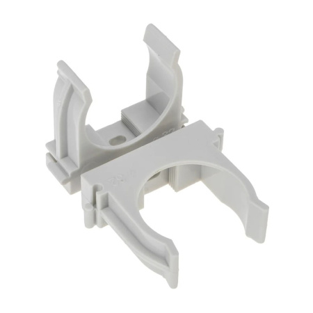 Картинка Держатель-клипса с защелкой для монтажного пистолета Ø 32 мм для труб Серая REXANT