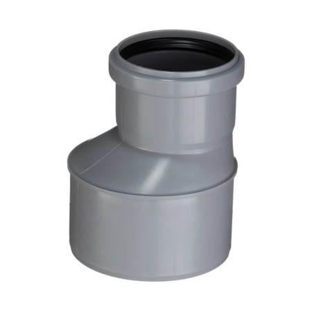 Картинка Переход ПП 110х75 мм Серый для внутренней канализации эксцентрический