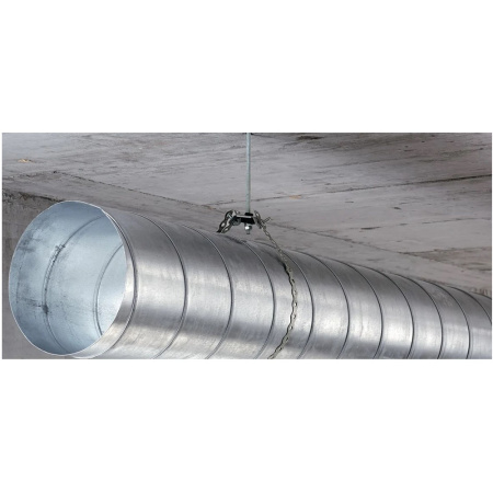 Картинка Воздуховод спирально-навивной оцинкованная сталь 125х3000 мм