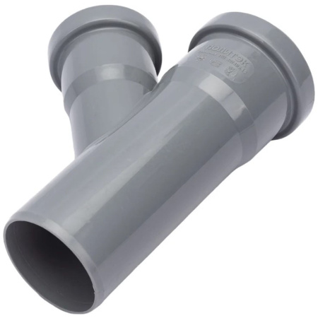 Картинка Тройник 50х40/45° Серый Политэк