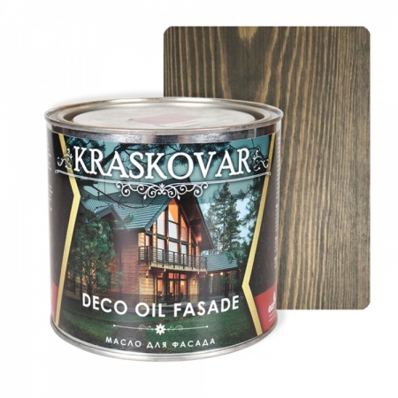 Масло для фасада Kraskovar Deco Oil Fasade 2,2 л Графит