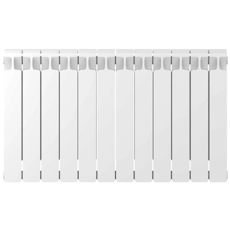 Картинка Радиатор биметалл 500х100 12 секций нижнее правое подключение MONOLIT VENTIL RIFAR