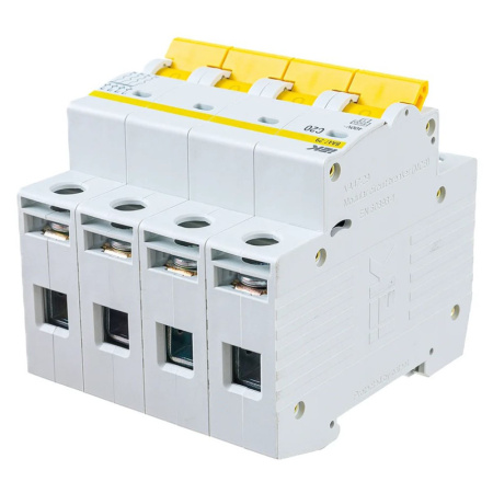 Картинка Выключатель автоматический 4п 20А С ВА47-29 4.5кА IEK