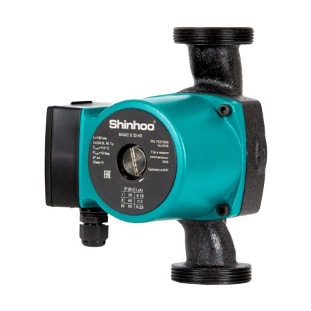 Картинка Насос циркуляционный с мокрым ротором BASIC S 32-4S 180 PN10 230В/50 Гц Shinhoo