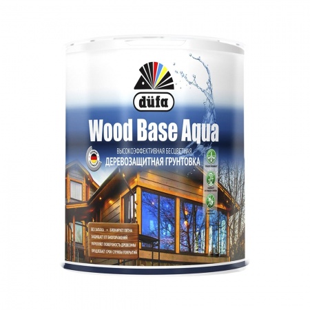 Грунт для дерева Dufa Wood Base Aqua c биоцидом бесцветная 1 л