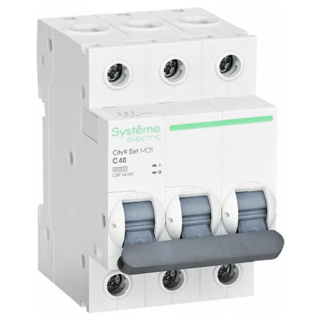 Картинка Выключатель автоматический 3п 40А С 4.5kA 400В City9 Set Systeme Electric