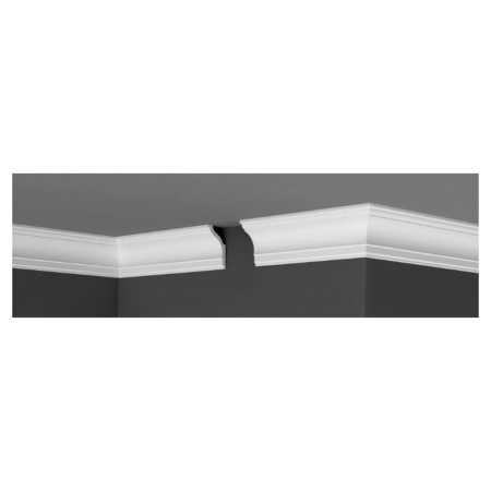 Картинка Плинтус потолочный П 10 70х40 мм 2 м Де-Багет