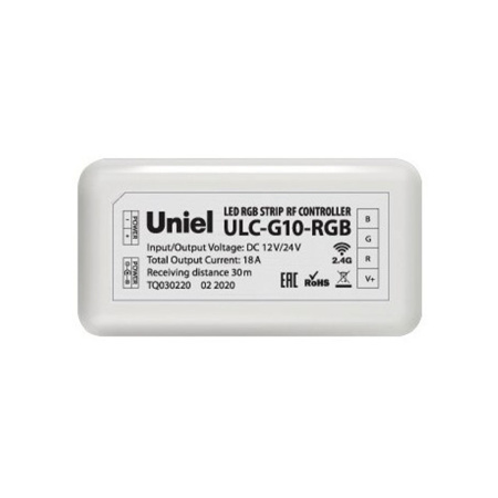 Картинка Контроллер управления многоцветными светодиодными источниками света Uniel 12/24B ULC-G10-RGB WHITE