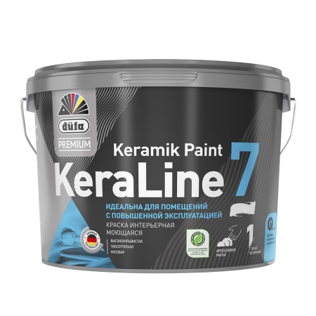 Краска Düfa Premium Keraline 7 матовая для стен и потолков 0,9 л BW