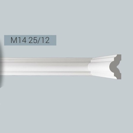 Плинтус молдинг Де-Багет XPS M14 25/12 длина 2 м