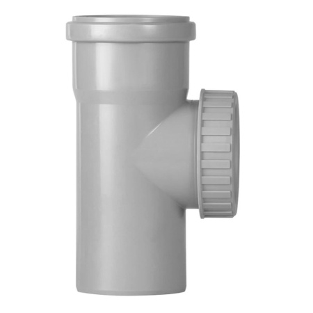 Картинка Ревизия ПП Ø 75 мм Серая для внутренней канализации Политэк