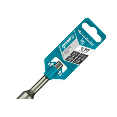 Картинка Бур 20х210 мм SDS-plus 4 грани RENNBOHR Quadro