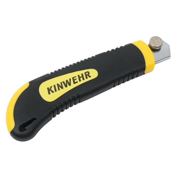 Картинка Нож малярный 18 мм универсальный 3 лезвия KINWEHR 571004