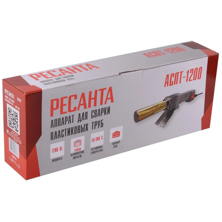 Картинка Аппарат для сварки полипропиленовых труб АСПТ-1200 65/178 Ресанта