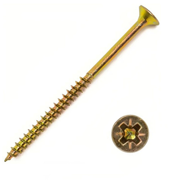 Картинка Саморез Желтый цинк 6х160 мм
