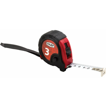 Картинка Рулетка с фиксатором 3 м 16 мм КЕДР