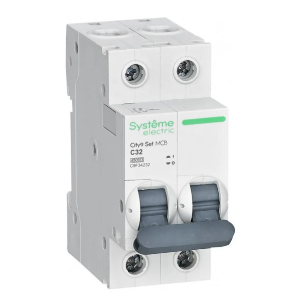Картинка Выключатель автоматический 2п 32А С 4.5kA 230В City9 Set Systeme Electric