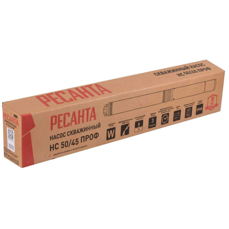 Картинка Насос скважинный Ресанта НС 50/45 77/3/3