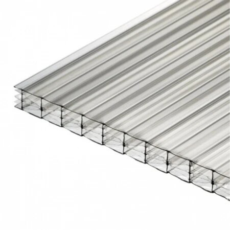 Поликарбонат сотовый 6000х2100х4 мм Прозрачный Лайт