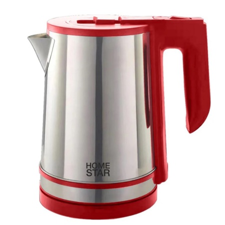 Чайник стальной HS-1039 на 1.8 л Вишнёвый HomeStar