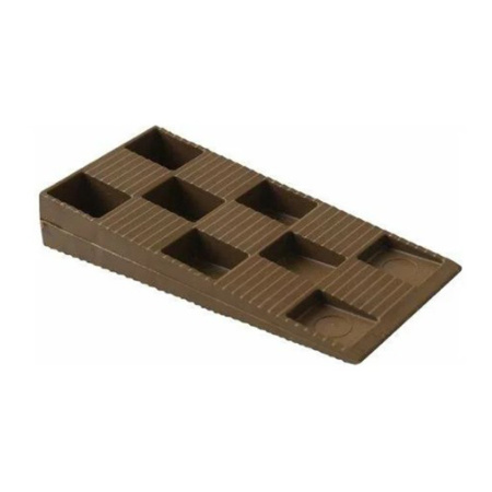 Картинка Клин монтажный оконный 91х43х15 мм Коричневый Bauset