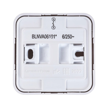 Картинка Выключатель наружный одноклавишный 6а 250в Белый Systeme Electric BLANCA