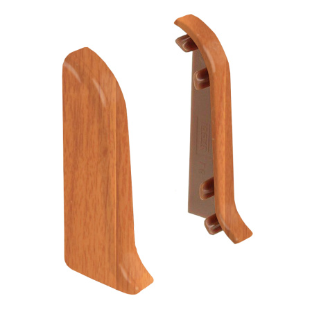 Торцевые заглушки для плинтуса К55 Комфорт 2 штуки Вишня дикая