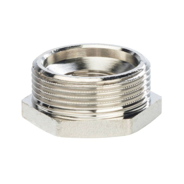 Картинка Футорка НВ 1"х1/2" никелированная STOUT