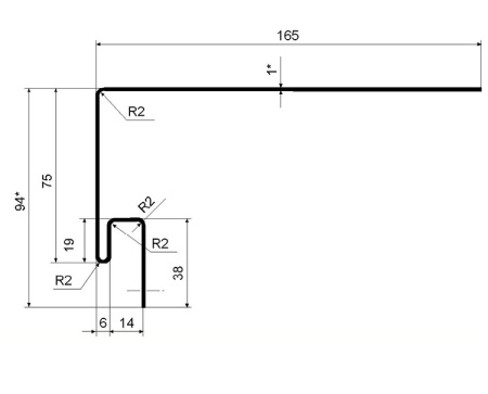 Картинка Планка околооконная Grand Line BRAUNI 3050 мм Коричневая