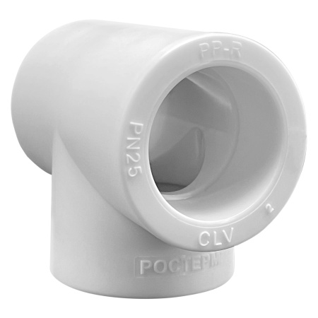 Картинка Тройник 32 мм 90° полипропилен РОСТерм