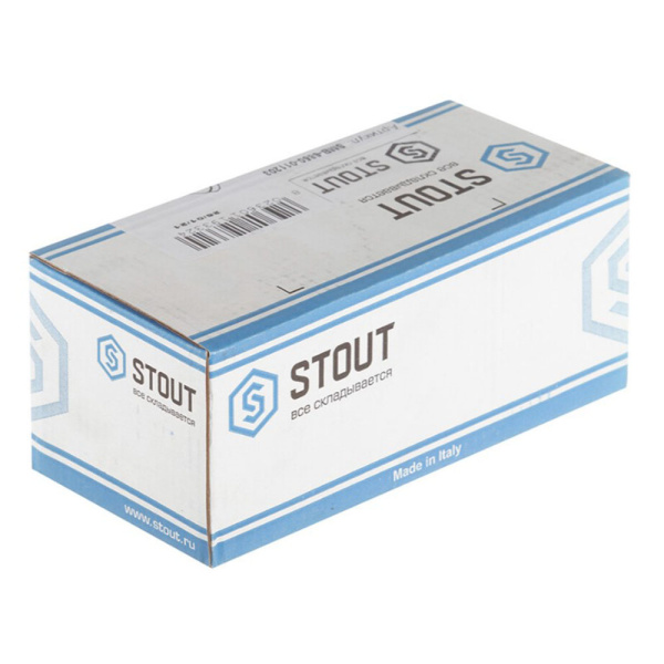 Картинка Коллектор регулирующий 1" 3 выхода 1/2' наружная резьба STOUT