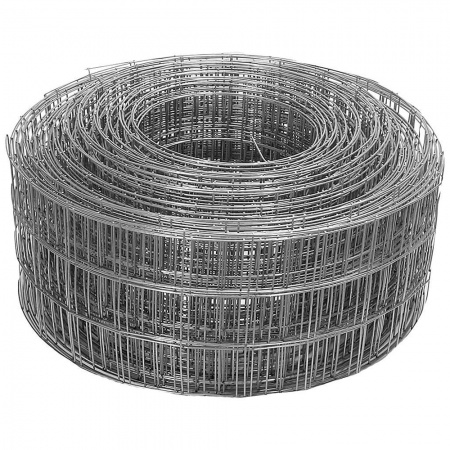 Сетка рулонная узкая оцинкованная ширина 500 мм длина 48 м ячейка 25х25 мм диаметр 1.4 мм