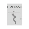 Картинка Плинтус потолочный П 21 65/26 мм 2 м Де-Багет
