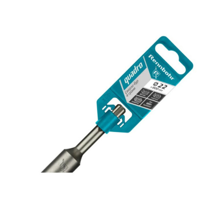 Картинка Бур 22х800 мм SDS-plus 4 грани RENNBOHR Quadro