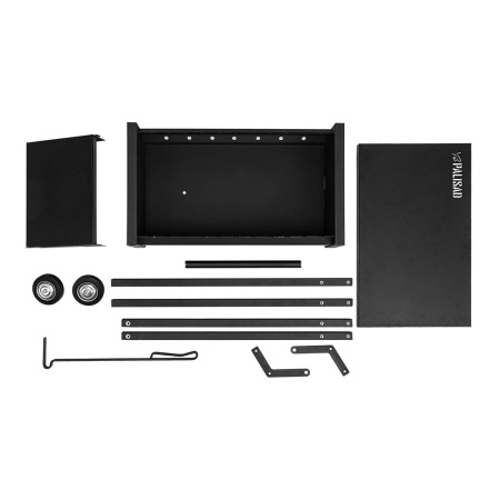 Картинка Мангал сварной на колесах 662х390х152/805 мм кочерга в комплекте PALISAD Camping