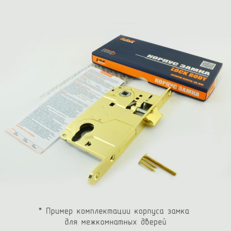 Картинка Корпус замка под цилиндр М25-85 мм Хром