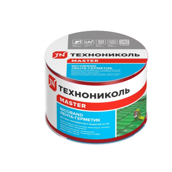 Картинка Лента-герметик ТЕХНОНИКОЛЬ NICOBAND 7,5 см 3 м Красная