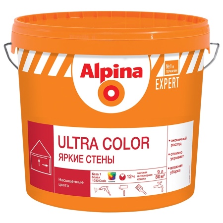 Краска Alpina Эксперт Ультра колор BW 2.5 л