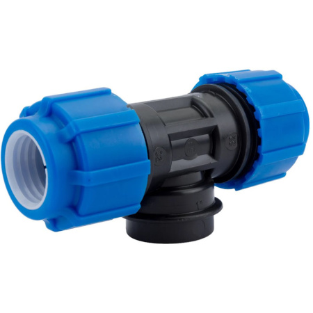 Картинка Тройник ПНД резьба внутренняя 32х1"х32