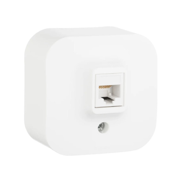 Картинка Розетка компьютерная RJ45 категория 5е UTP Белая Legrand Quteo