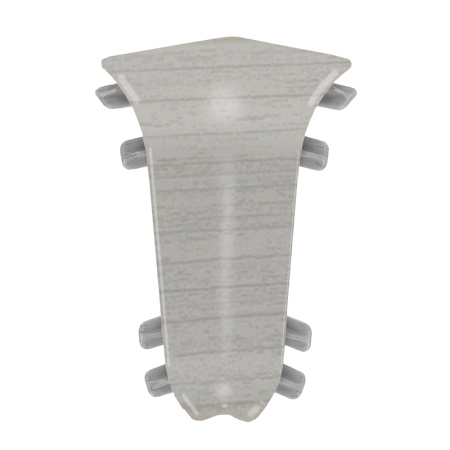 Внутренний угол для плинтуса К55 Комфорт Ясень серый