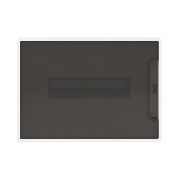 Картинка Корпус пластиковый встраиваемый FRAME ЩРВ-П-12 IP41 тонированная дверь F12B1WD DKC