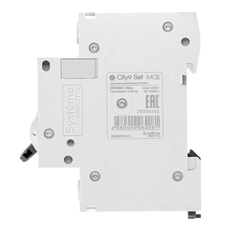 Картинка Выключатель автоматический 1п 63А С 4.5kA 230В City9 Set Systeme Electric