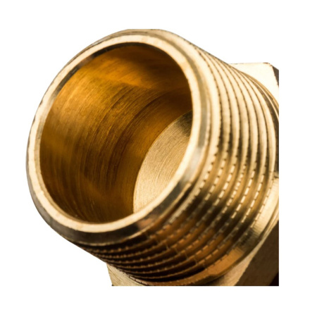 Картинка Переходник НР 25x1" Латунь для труб из сшитого полиэтилена аксиальный SFA-0001-002510 STOUT