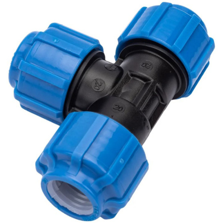 Картинка Тройник ПНД 20х20х20/90 ТПК-АКВА Политэк