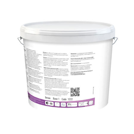 Картинка Краска для потолков и стен 9 л База 1 LINNIMAX LinniSilan